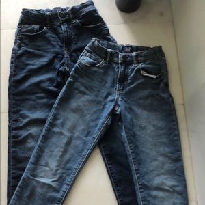 2 Gap Kids Boys Stretch original Jeans SZ 8 slim